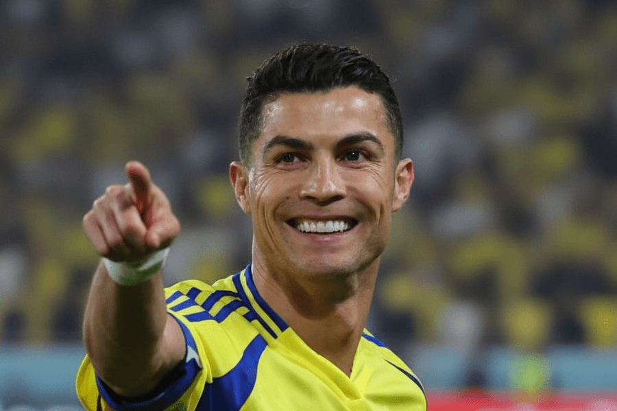 Cristiano Ronaldo lors d'un match avec son équipe.