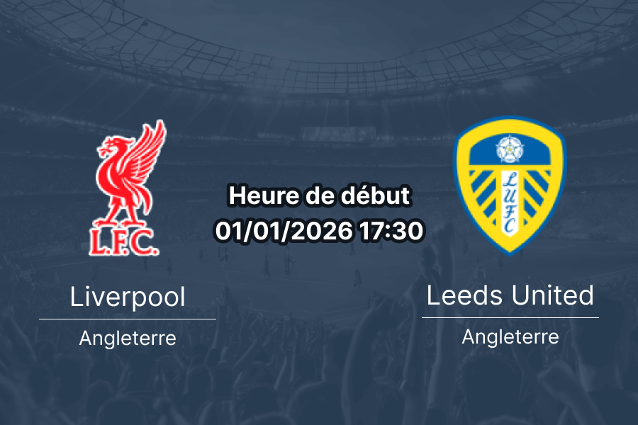 Couverture pronostic Liverpool – Leeds United, Premier League