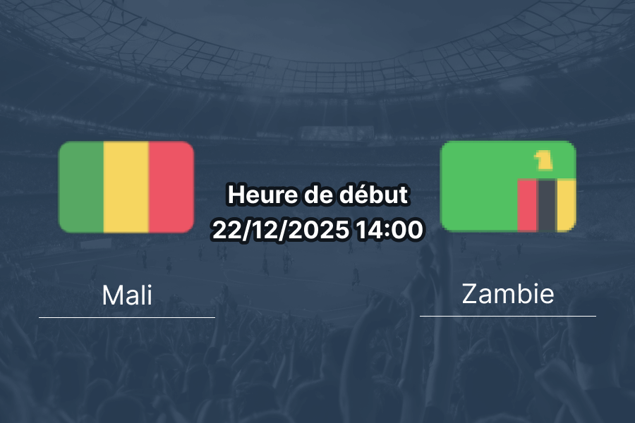 Pronostic Mali – Zambie à la CAN 2025, analyse détaillée du match.