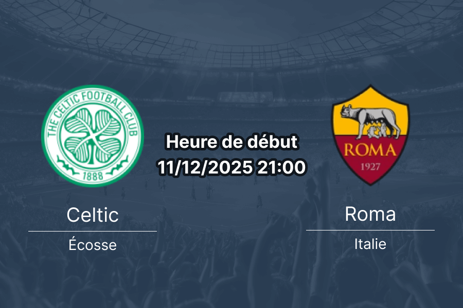 Couverture pour le pronostic du match Celtic contre AS Roma en Ligue Europa.