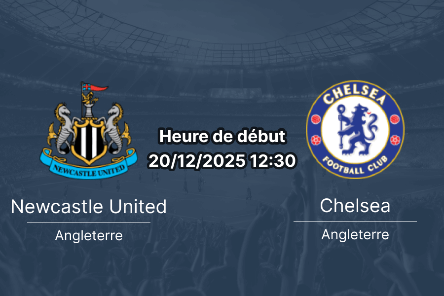 Couverture du pronostic de match Newcastle vs Chelsea.