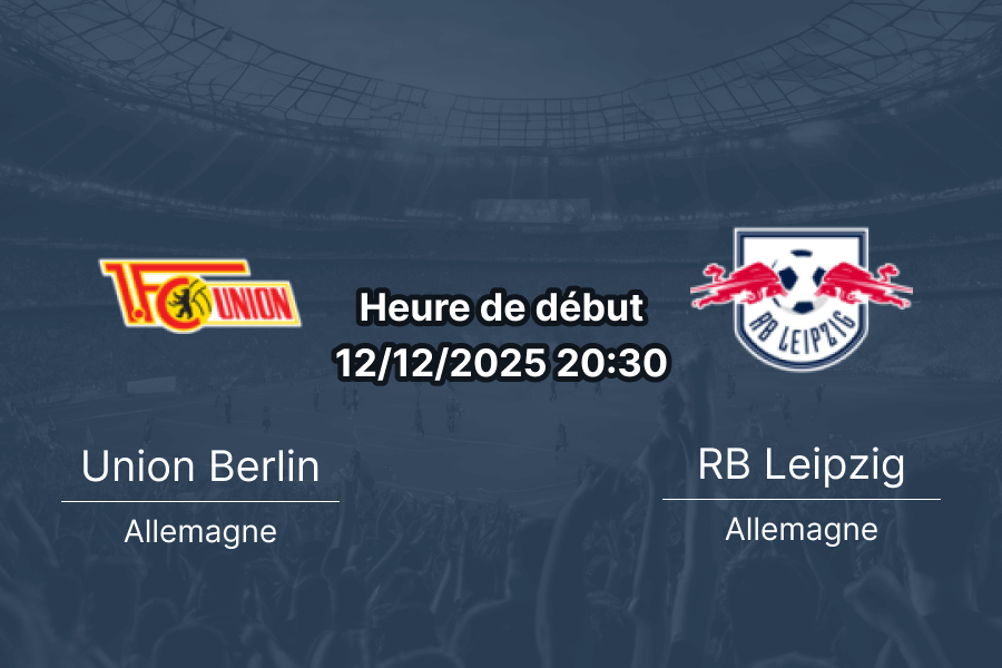 Couverture du pronostic pour le match Union Berlin contre RB Leipzig
