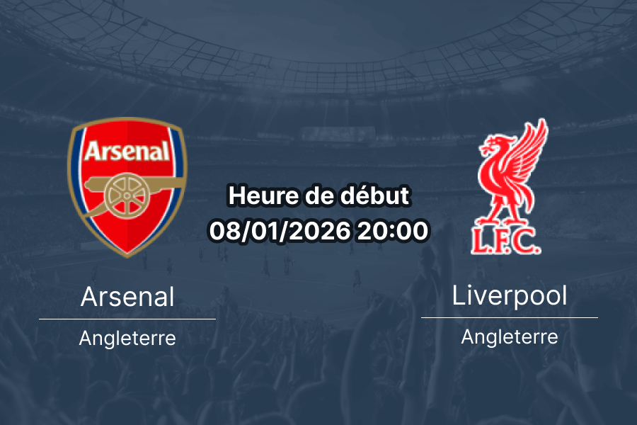 Couverture pronostic Arsenal – Liverpool, Premier League J21