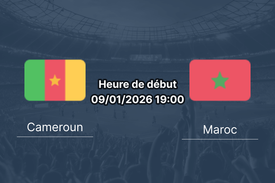 Couverture pronostic Cameroun – Maroc, quart de finale CAN