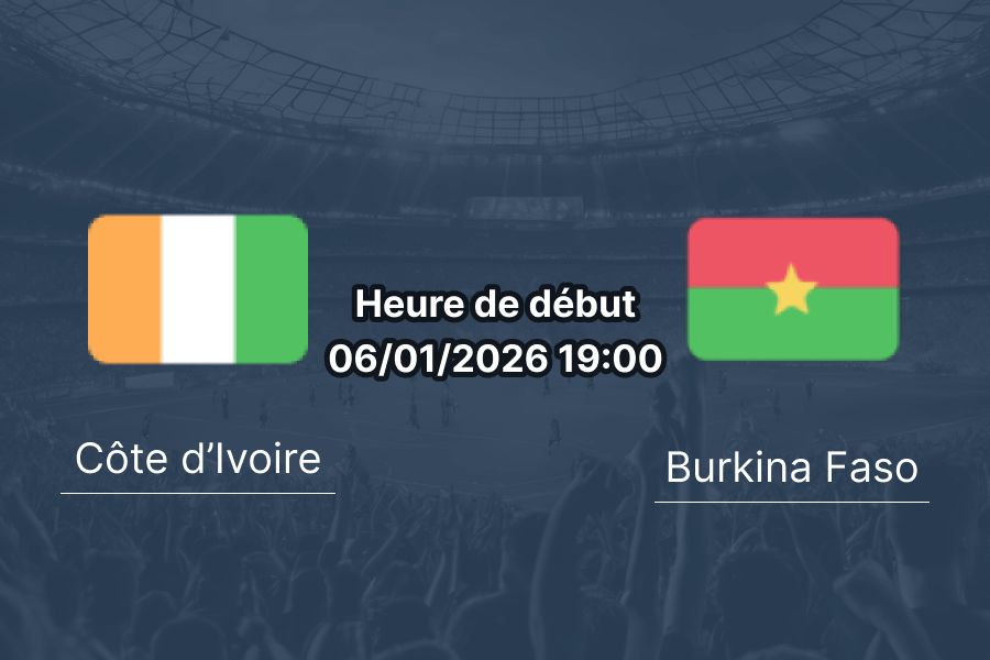 Couverture pronostic Côte d’Ivoire – Burkina Faso, 1/8 CAN