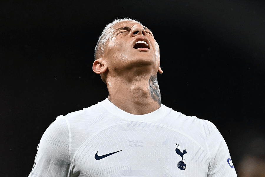 Richarlison en action pour Tottenham en saison