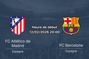 Pronostic Atlético Madrid Barcelone 12 février 2026 Copa del Rey demi-finale aller Riyadh Air Metropolitano analyse cotes 1xBet Burkina Faso prévision match Simeone Flick revanche 4-4 2025 Lewandowski Griezmann BTTS