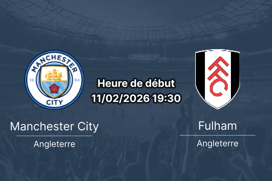 Pronostic Manchester City contre Fulham Premier League 11 février 2026 analyse statistiques cotes de paris Etihad Stadium