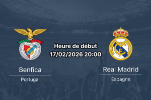 Pronostic Benfica vs Real Madrid UEFA Champions League 17 février 2026 match retour play-offs Estádio da Luz Lisbonne Mourinho
