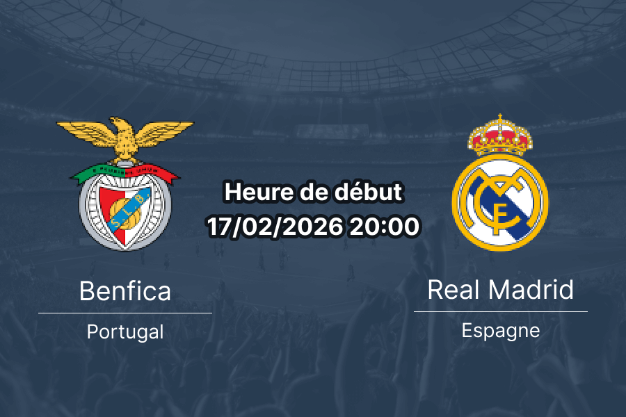Pronostic Benfica vs Real Madrid UEFA Champions League 17 février 2026 match retour play-offs Estádio da Luz Lisbonne Mourinho