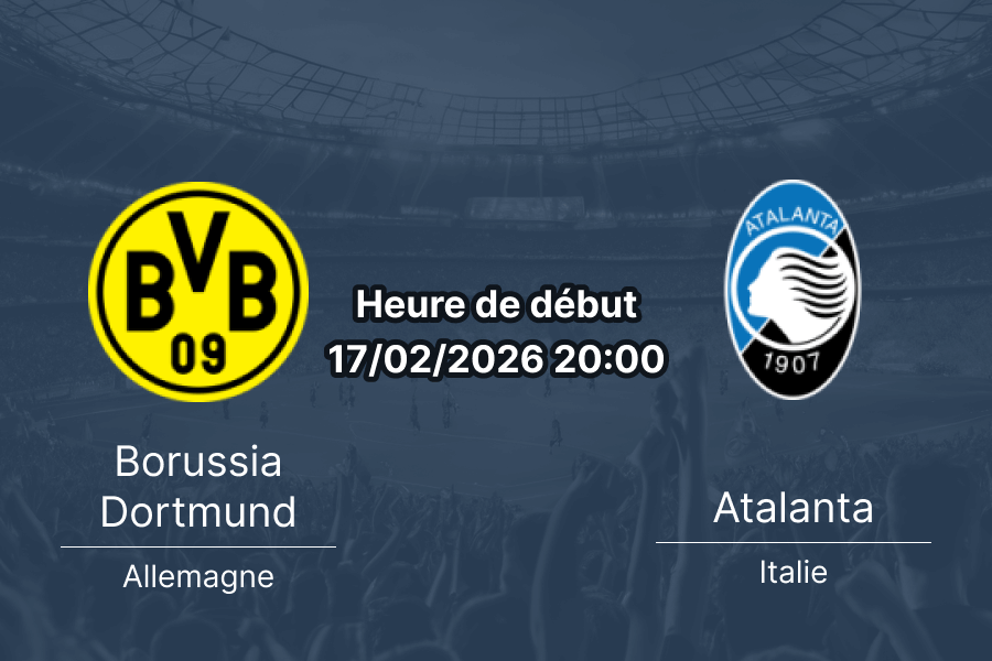 Pronostic Borussia Dortmund vs Atalanta UEFA Champions League 17 février 2026 play-offs aller Signal Iduna Park Westphalie