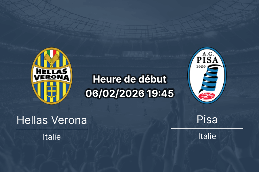 Pronostic Hellas Verona contre Pisa Serie A 24e journée 6 février 2026 Stadio Bentegodi duel relégation 14 points