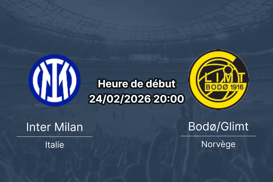 Pronostic Inter Milan vs Bodø/Glimt barrages retour Ligue des Champions UEFA 2025-26, 24 février 2026 San Siro Milan Italie, analyse paris sportifs 1xBet Burkina Faso