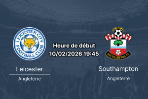 Pronostic Leicester contre Southampton Championship 10 février 2026 King Power Stadium derby relégation Leo Scienza