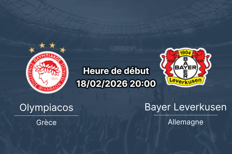 Pronostic Olympiacos FC Piraeus vs Bayer 04 Leverkusen UEFA Champions League play-offs aller 18 février 2026 Georgios Karaiskakis Stadium Pirée Grèce