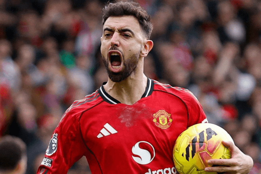 Bruno Fernandes Manchester United record passes décisives Beckham Old Trafford 2026