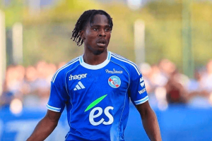 Rayane Messi attaquant RC Strasbourg portrait officiel 2024