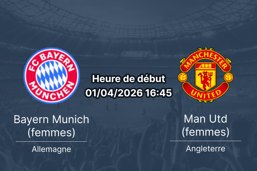Pronostic Bayern Munich femmes vs Manchester United Women UEFA Women Champions League quart finale retour 1 avril 2026 1xBet Burkina Faso