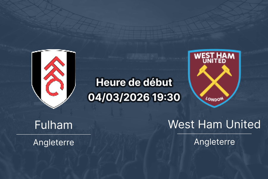 Pronostic Fulham vs West Ham United Premier League 29e journée 4 mars 2026 Craven Cottage Londres