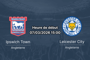 Pronostic Ipswich Town vs Leicester City Championship journée 36 7 mars 2026 — prédiction, cotes et analyse du match à Portman Road
