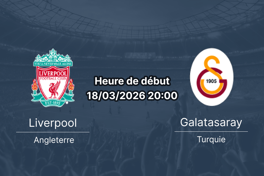 Pronostic Liverpool vs Galatasaray – Huitième de finale retour UEFA Champions League 18 mars 2026, Anfield – Liverpool renverse le 0-1 d'Istanbul