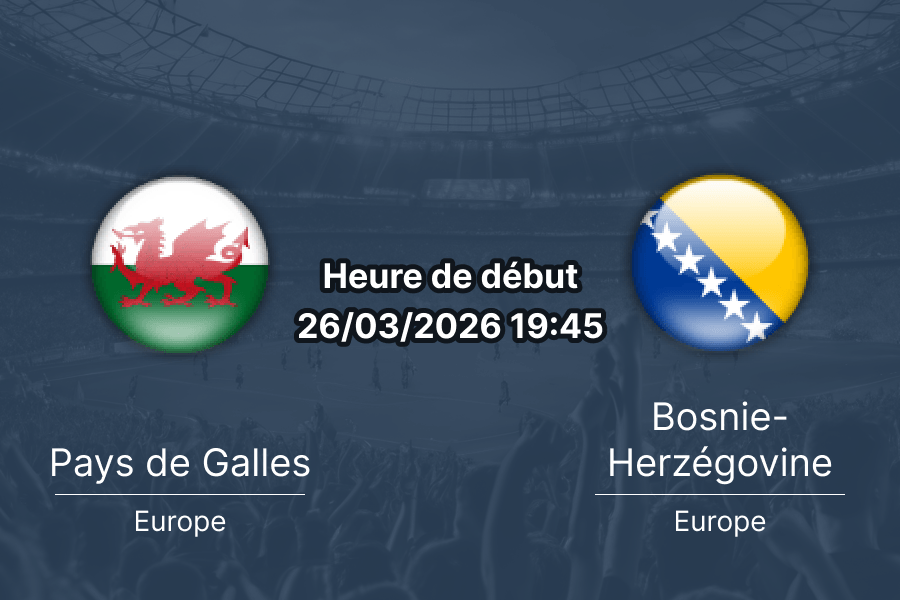 Pronostic Pays de Galles Bosnie-Herzégovine barrage qualification Coupe du Monde 2026 UEFA play-off Cardiff City Stadium 26 mars Dzeko Wilson paris 1xBet APK Burkina Faso Ousmane Zida