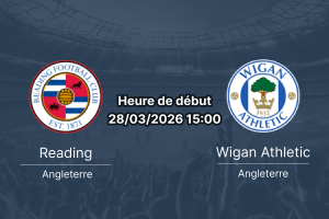 Pronostic Reading vs Wigan Athletic League One journée 40 samedi 28 mars 2026 Select Car Leasing Stadium analyse cotes 1xBet Burkina Faso