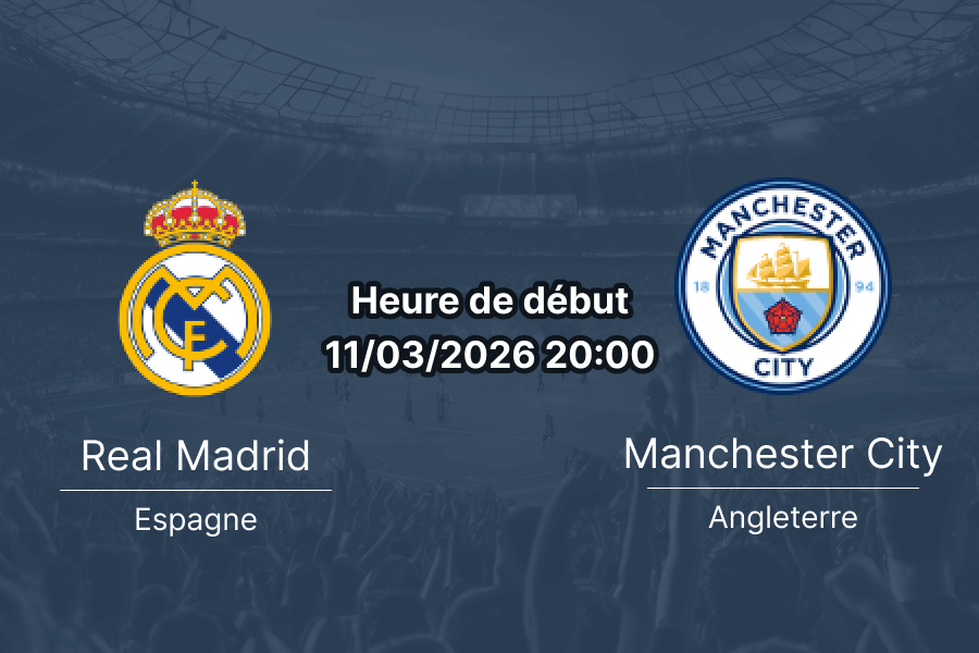 Pronostic Real Madrid vs Manchester City UEFA Champions League huitièmes de finale 11 mars 2026 Santiago Bernabéu – analyse cotes et pari expert 1xBet Burkina