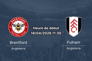 Вот альт-тексты для обложки прогноза: Variante 1 : Pronostic Brentford vs Fulham – Journée 34 Premier League 2025-2026 – 18 avril 2026 Gtech Community Stadium Londres derby de l'Ouest londonien