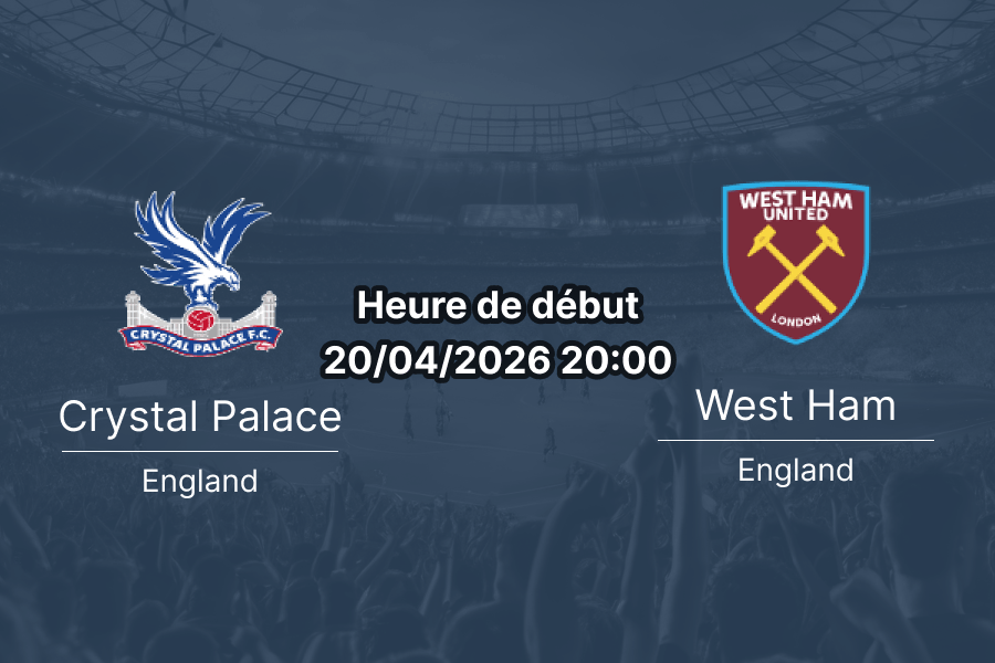 Pronostic Crystal Palace – West Ham : derby londonien à Selhurst Park