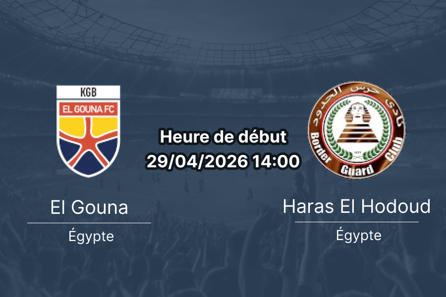 Pronostic El Gouna FC vs Haras El Hodoud – Egyptian Premier League 2025-2026 Championship Group, 29 avril 2026, El Gouna Stadium, Al Qusayr — analyse et paris par Abdoulaye Barry sur 1xbetapkburkina.com