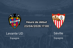 Pronostic Levante UD vs Séville FC – La Liga 33e journée 23 avril 2026 – duel de maintien
