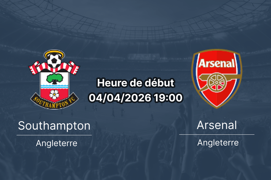 Pronostic Southampton vs Arsenal FA Cup quart de finale 4 avril 2026 St Marys Stadium 1xbetapkburkina