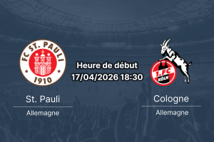 Pronostic St. Pauli vs FC Cologne – Journée 30 Bundesliga 2025-2026 – 17 avril 2026 au Millerntor-Stadion, Hambourg