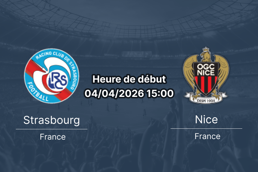 Pronostic Strasbourg vs Nice Ligue 1 journée 28 4 avril 2026 Stade de la Meinau 1xbetapkburkina