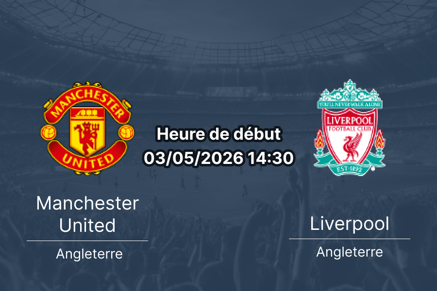 Pronostic Manchester United vs Liverpool – Premier League 36e journée 03 mai 2026 – Analyse tactique H2H et cotes de paris Old Trafford