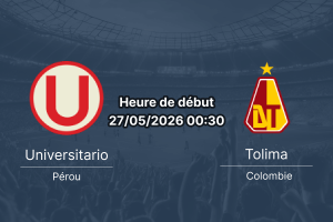 Pronostic Universitario Tolima – Estadio Monumental Lima, Copa Libertadores Groupe B 27 mai 2026