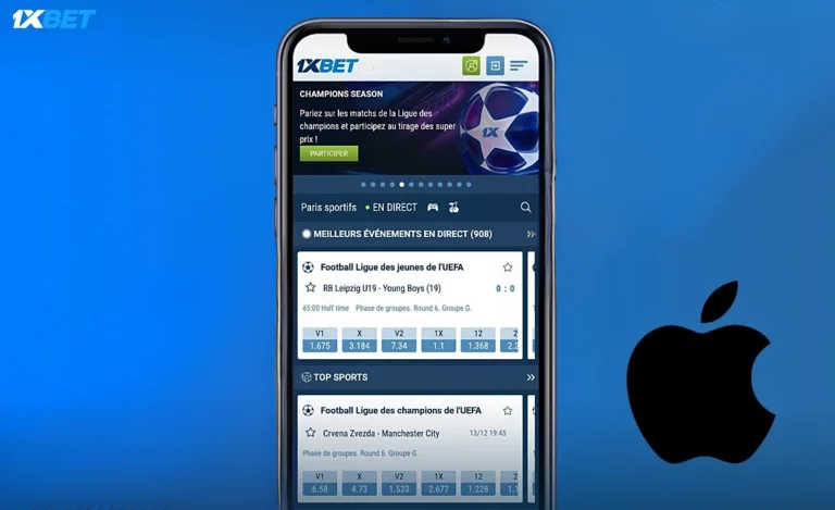 Téléchargement de l'application 1xBet sur iPhone iOS au Burkina Faso