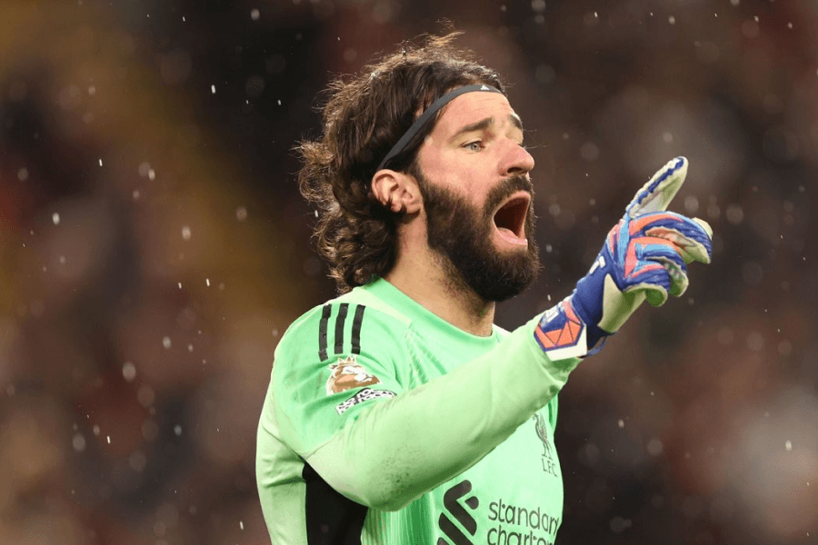 Alisson Becker en conférence de presse avant Brésil Maroc Coupe du Monde 2026 au MetLife Stadium, East Rutherford — Groupe C FIFA