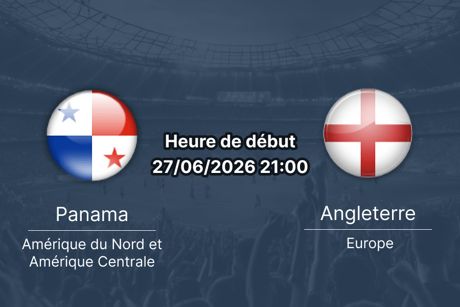 Pronostic Panama Angleterre – MetLife Stadium East Rutherford, Groupe L Coupe du Monde 2026, 27 juin
