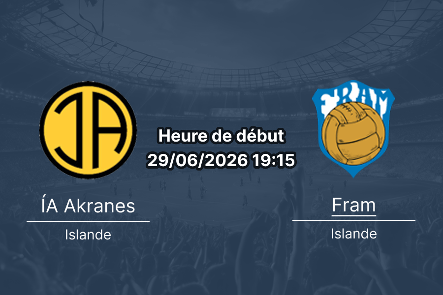 Pronostic ÍA Akranes Fram Reykjavík – Norðurálsvöllurinn, Urvalsdeild Islande, 29 juin 2026