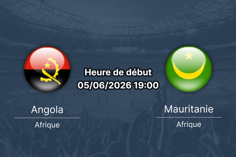 Pronostic Angola Mauritanie – terrain neutre à Casablanca, match amical international 5 juin 2026
