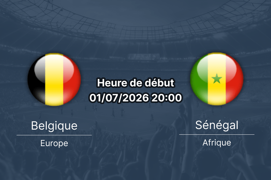 Pronostic Belgique Sénégal – Lumen Field Stadium Seattle, 1er juillet 2026, 1/16 de finale Coupe du Monde 2026
