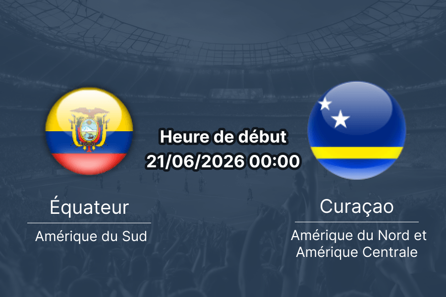 Pronostic Équateur Curaçao – GEHA Field at Arrowhead Stadium Kansas City, Coupe du Monde 2026, 21 juin