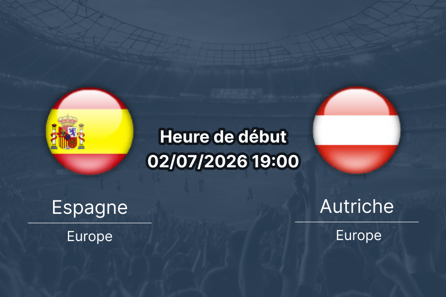 Pronostic Espagne Autriche – SoFi Stadium Inglewood Los Angeles, 1/16 de finale Coupe du Monde 2026, 2 juillet