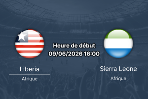 Pronostic Liberia Sierra Leone – Samuel Kanyon Doe Sports Complex, Monrovia, match amical international 9 juin 2026