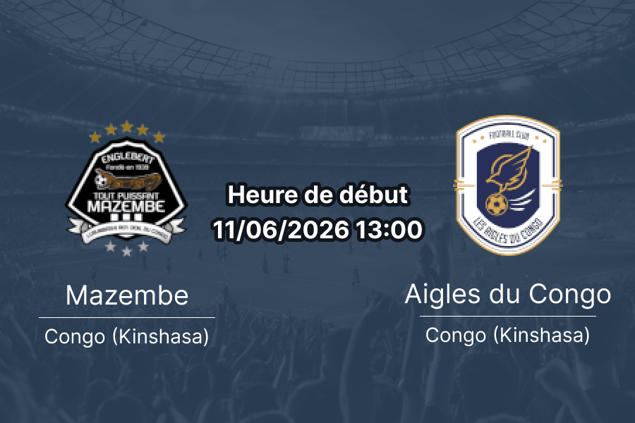 Pronostic Mazembe Aigles du Congo — Stade TP Mazembe