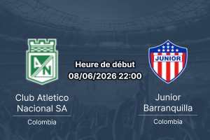 Pronostic Nacional Junior Barranquilla — finale retour Liga BetPlay 2026, Estadio Atanasio Girardot, Medellín, 8 juin 2026