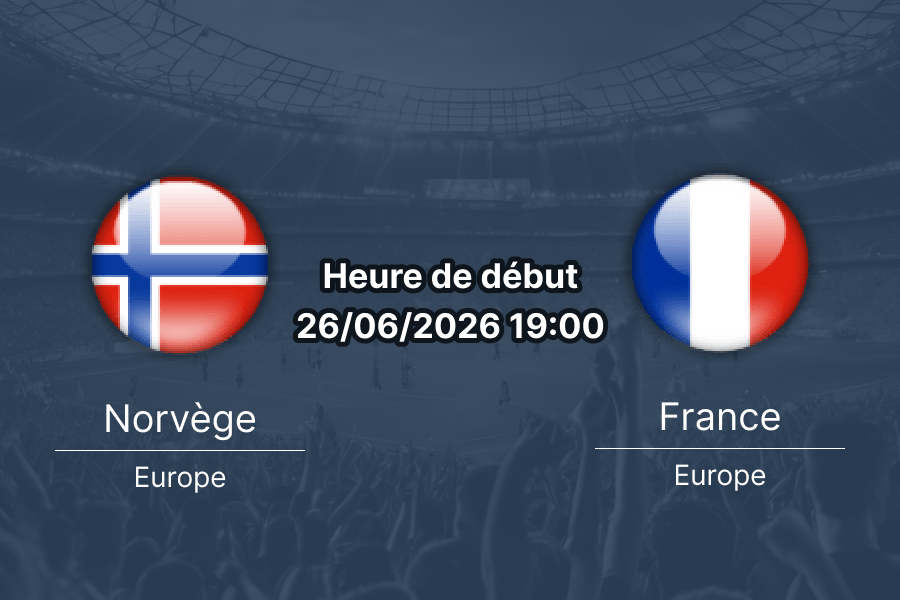 Pronostic Norvège France – Gillette Stadium Boston, Coupe du Monde 26 juin 2026