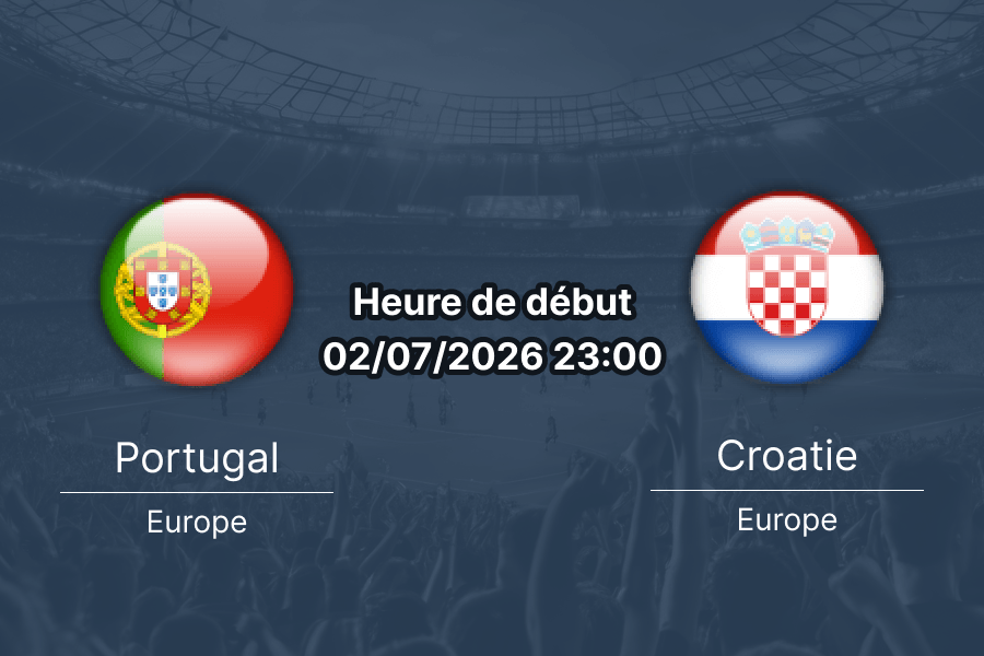 Pronostic Portugal Croatie – BMO Field Toronto, 1/16 de finale Coupe du Monde 2026, 2 juillet 23h00 GMT